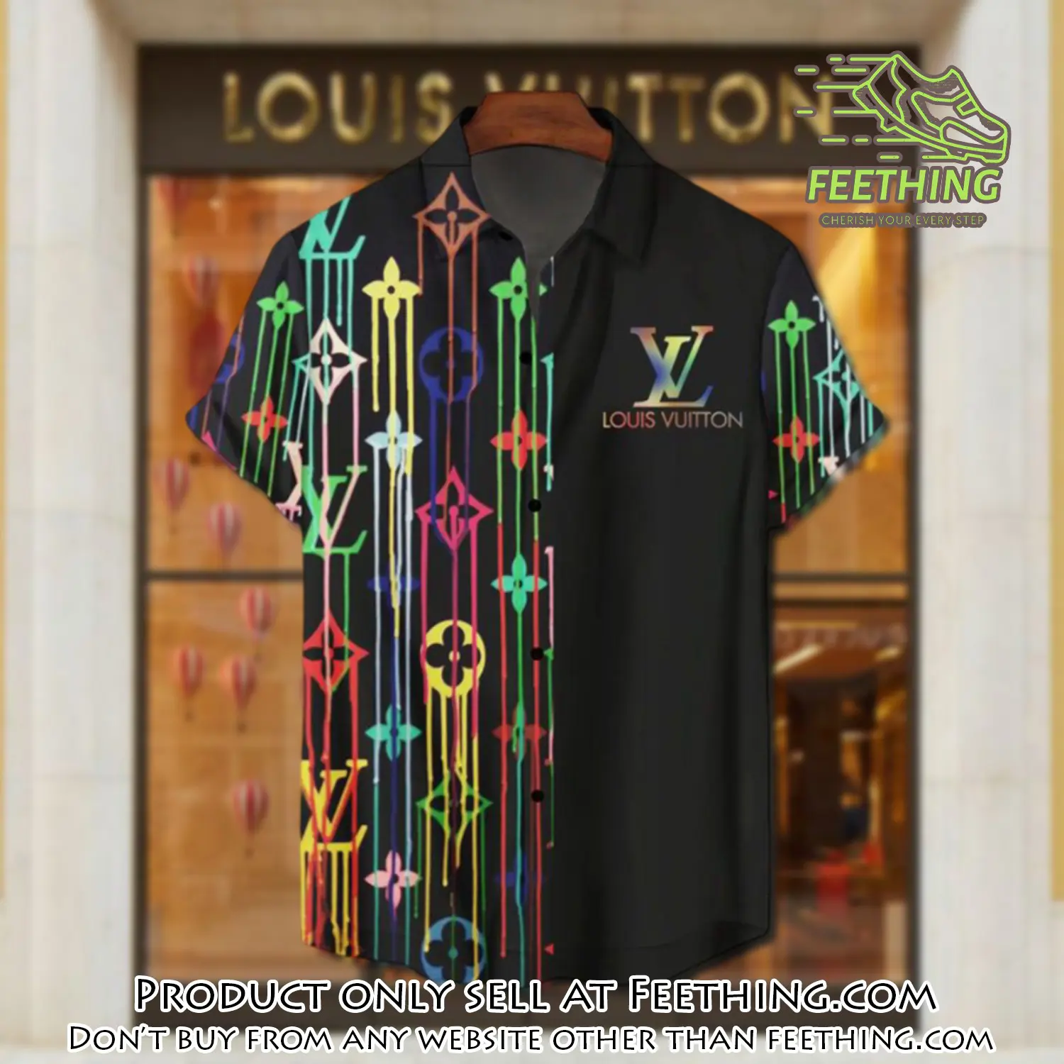 Lv louis vuitton luxury hawaiian shirt & short set lhs1189 ft3825513